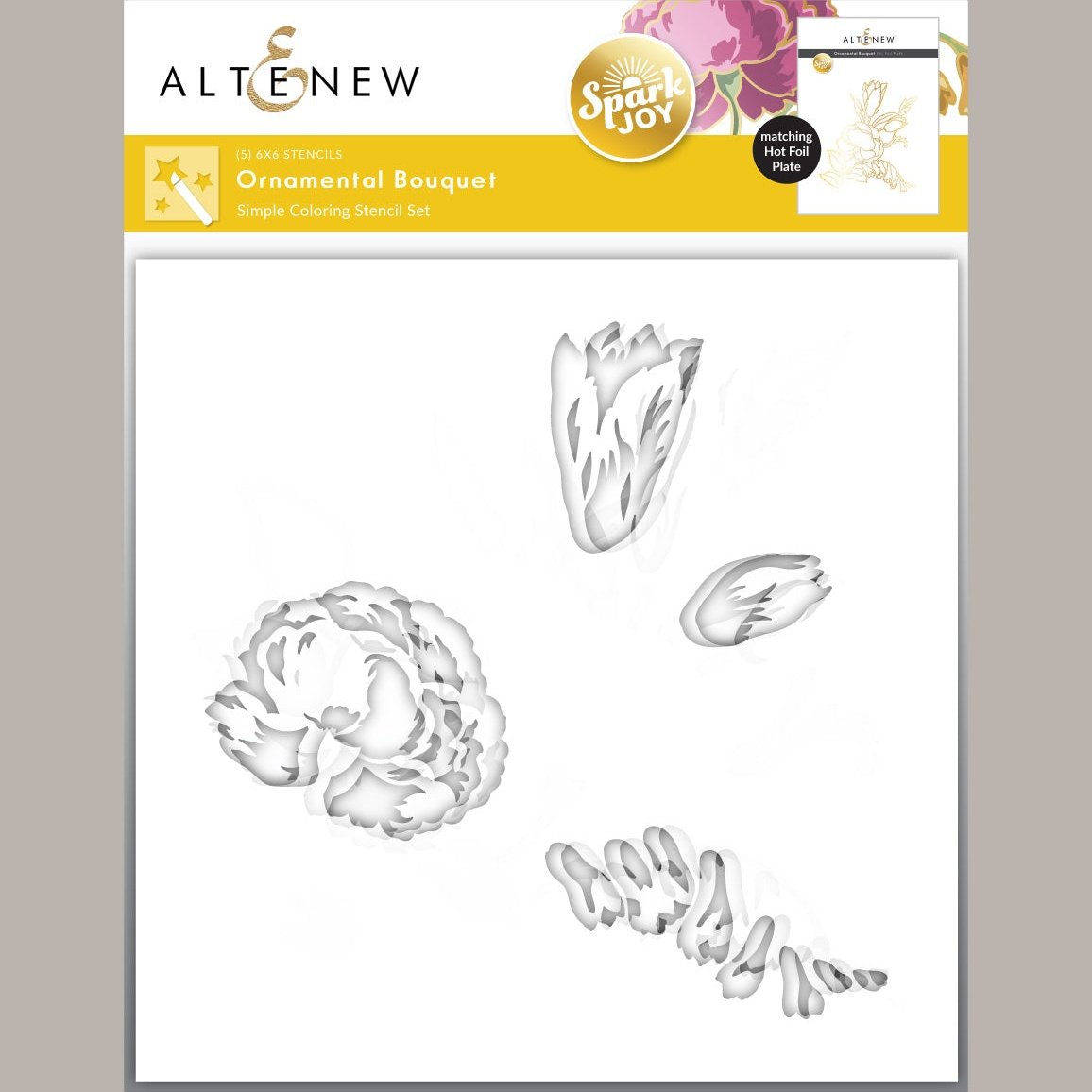 Altenew Spark Joy: Ornamental Bouquet & Add-on Die Bundle