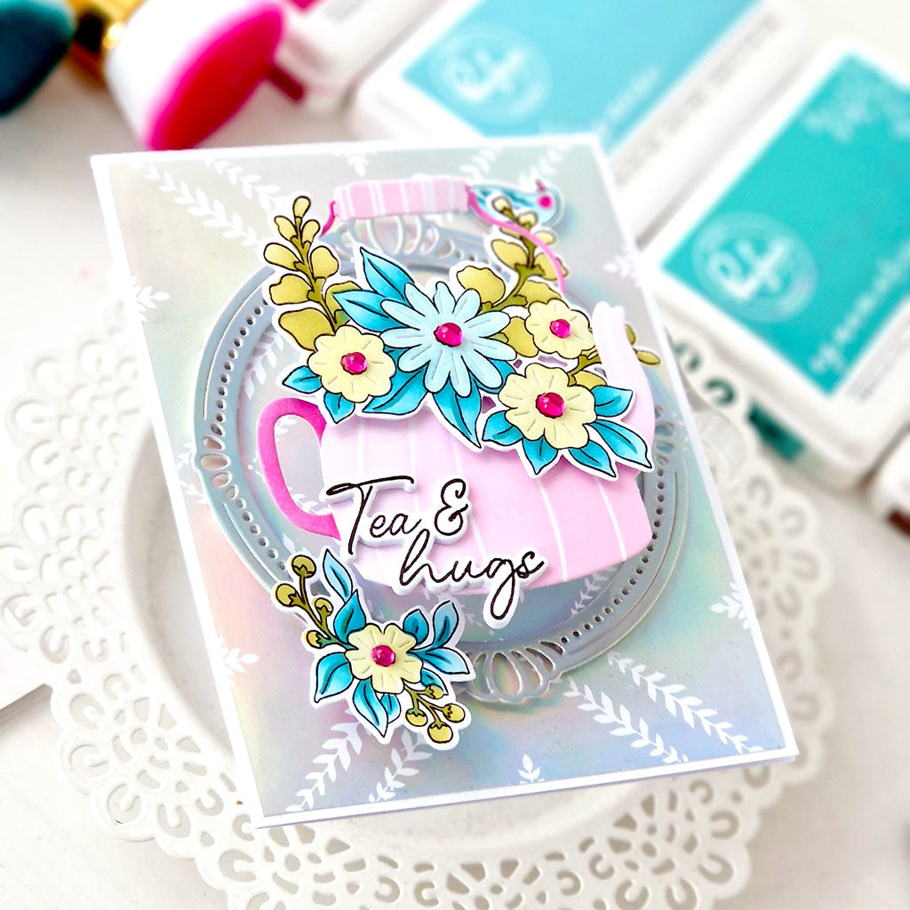 Pinkfresh Studio Leafy Lattice Die & Press Plate Bundle