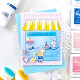 Pinkfresh Studio Starry Scallops coverplate die
