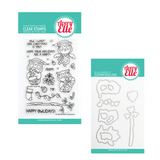 Avery Elle Happy Owlidays Clear Stamp & Die Set Bundle