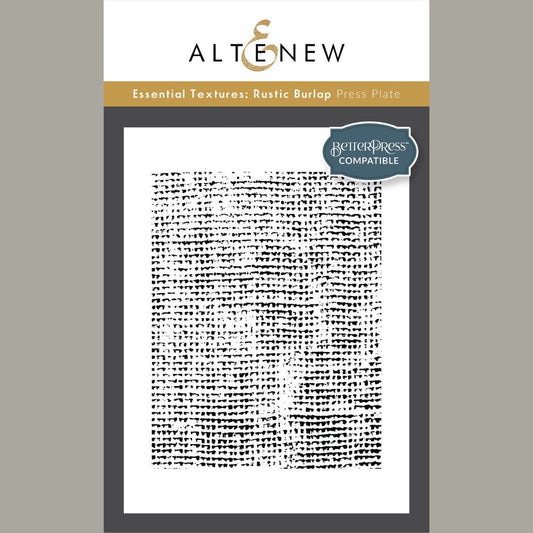 Altenew Essential Textures: Rustic Burlap Press Plate