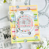 Honey Bee Big Bold Birthday 4 x 4 Stamp & Die Set Bundle