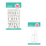 Avery Elle Block Layered Sentiments Clear Stamp & Die Set Bundle