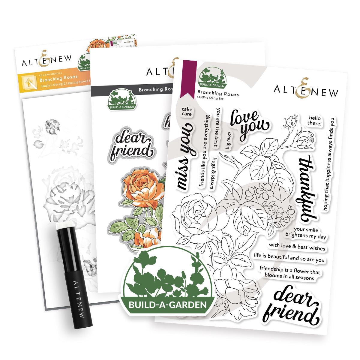 Altenew Build-a-Garden: Branching Roses & Add-on Die Bundle