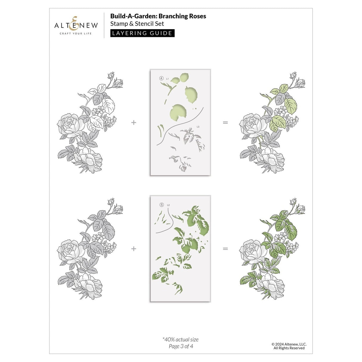 Altenew Build-a-Garden: Branching Roses & Add-on Die Bundle