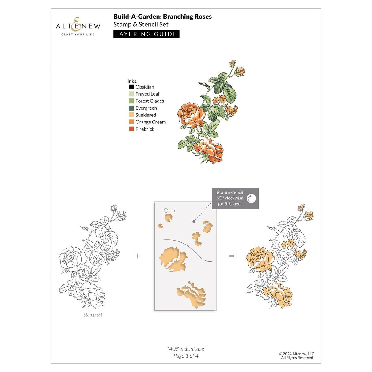 Altenew Build-a-Garden: Branching Roses & Add-on Die Bundle