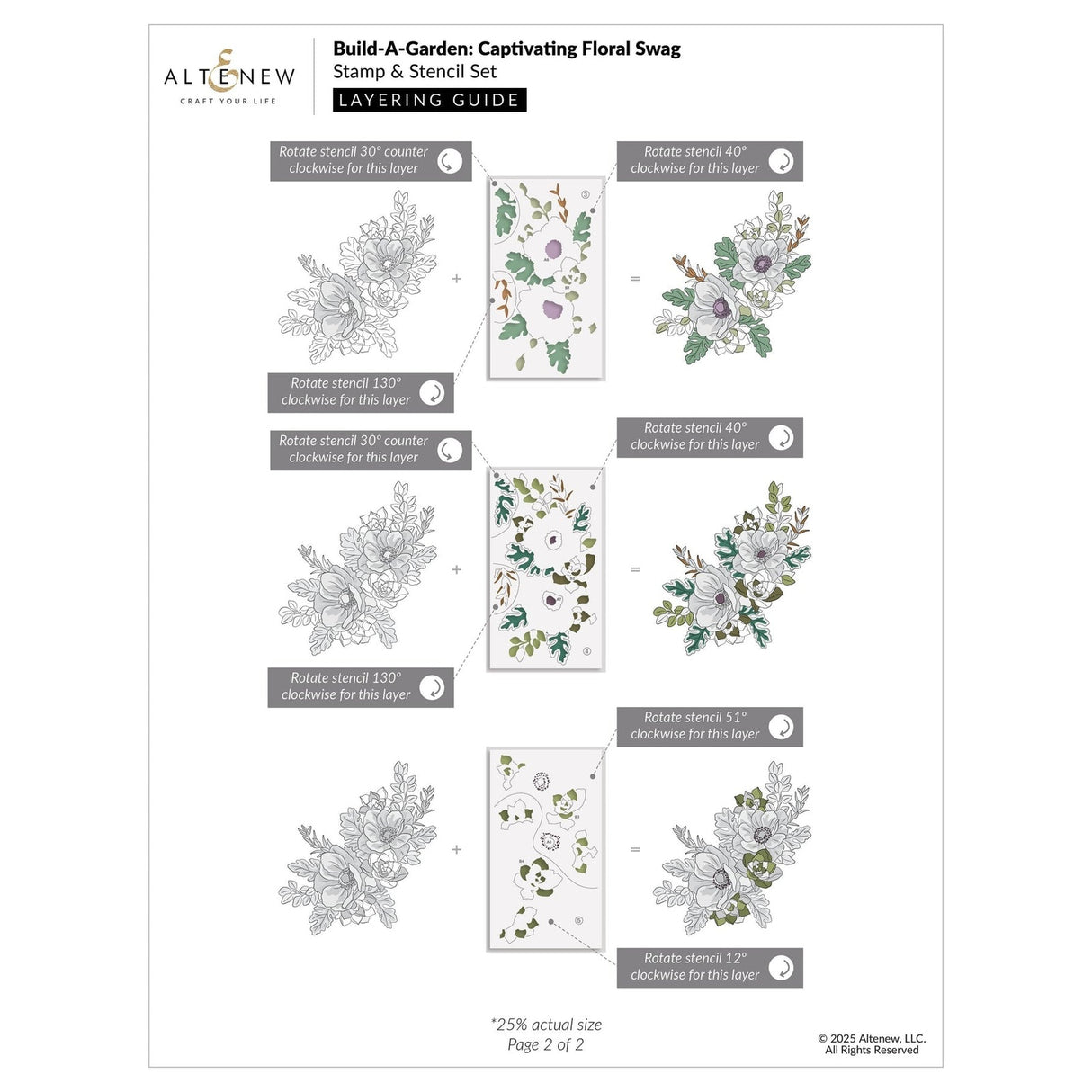 Altenew Build-A-Garden: Captivating Floral Swag & Add-on Die Bundle