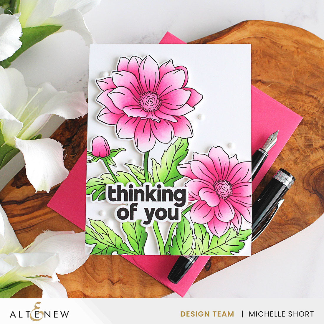 Altenew Build-a-Garden: Dreamy Dahlias and Add-on Die Bundle