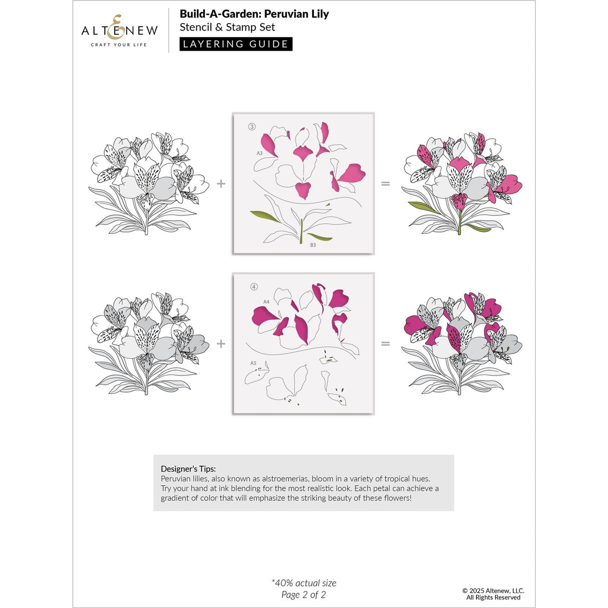 Altenew Build-a-Garden: Peruvian Lily & Add-on Die Bundle