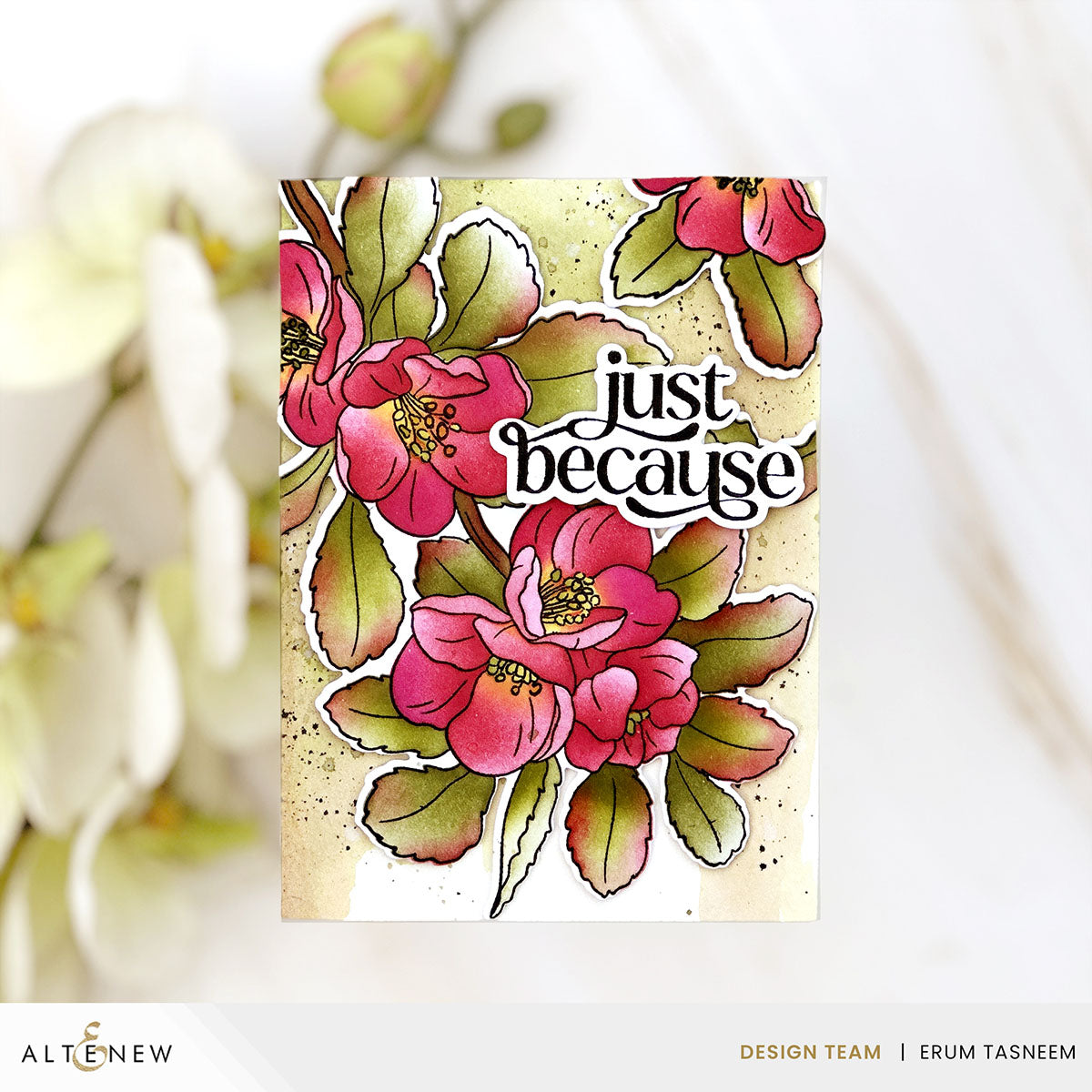Altenew Flowering Quince Stamp Set