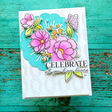 Pinkfresh Studio Butterflies in Bloom Stamp, Die, Stencil & Press Plate Bundle