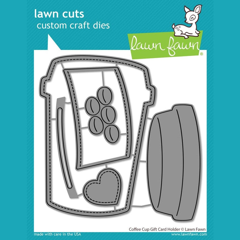 Lawn Fawn Coffee Cup Gift Card Holder