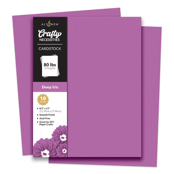 Altenew Deep Iris Cardstock 8.5" x 11" - 10 sheets