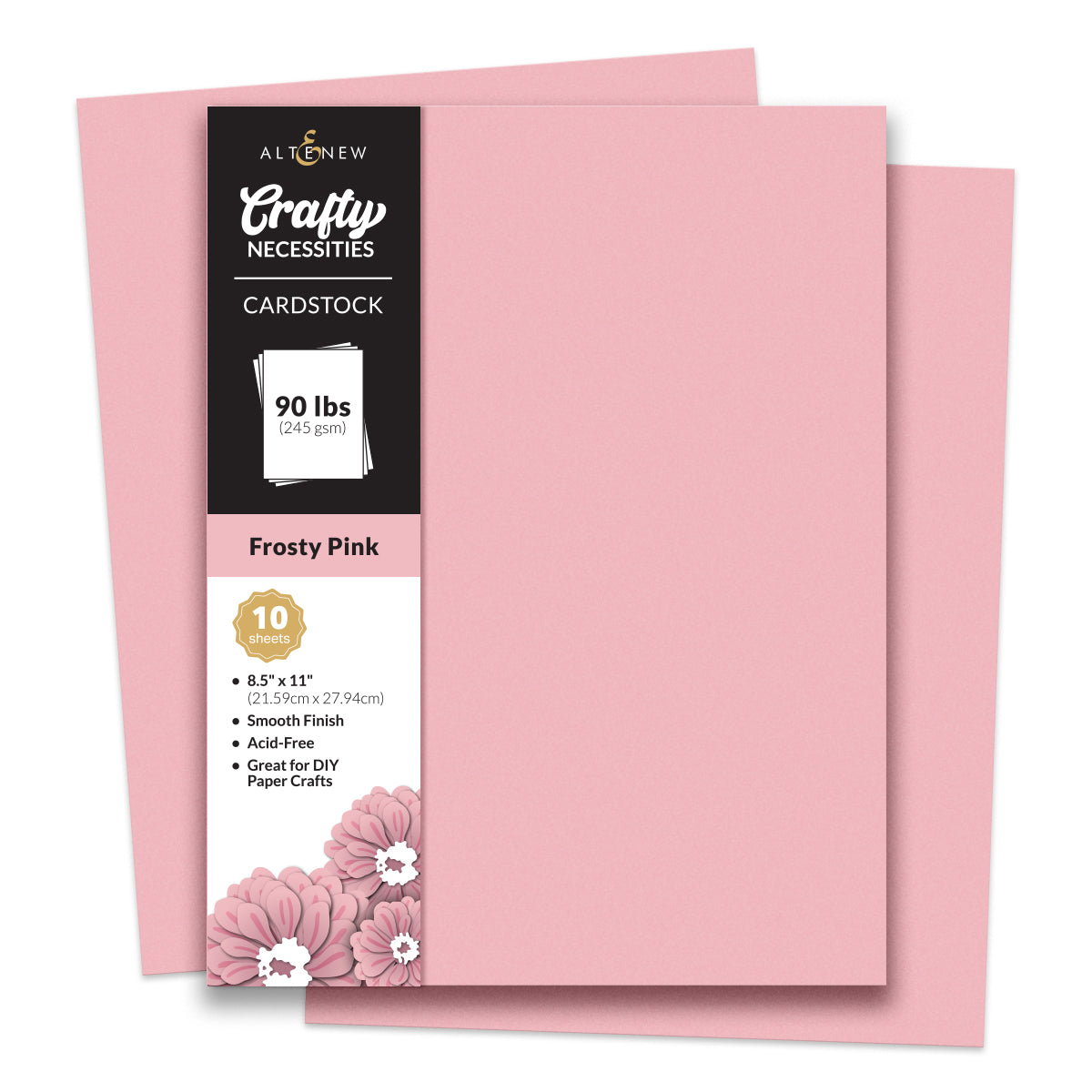 Altenew Frosty Pink Cardstock 8.5" x 11" - 10 sheets