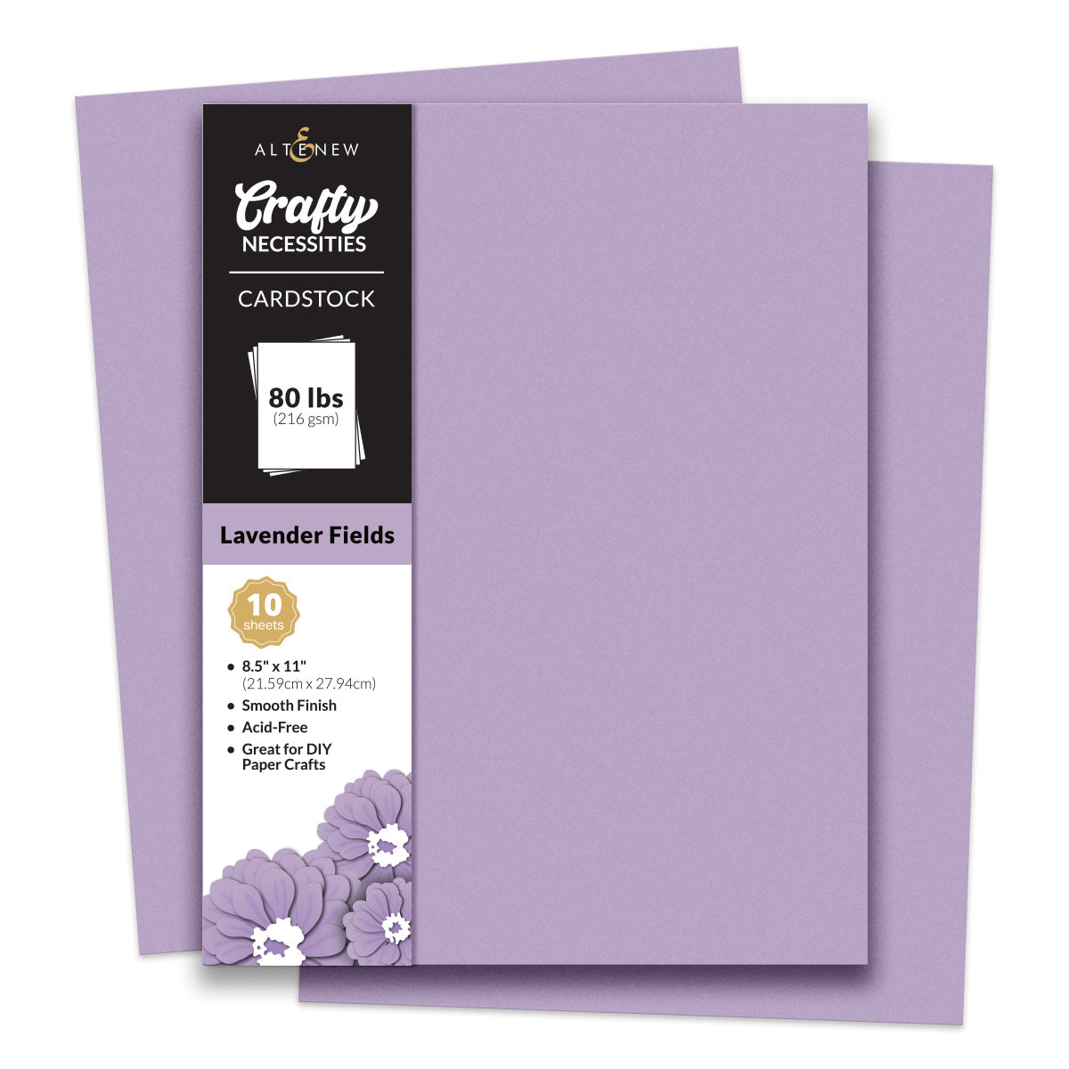 Altenew Lavender Fields Cardstock 8.5" x 11" - 10 sheets