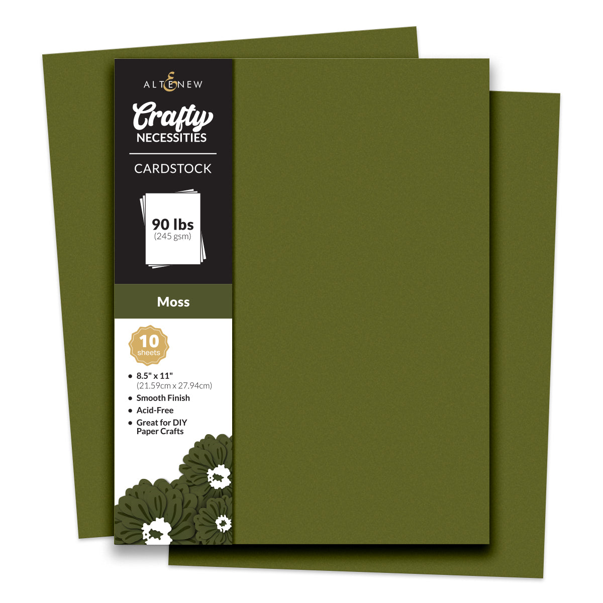 Altenew Moss Cardstock 8.5" x 11" - 10 Sheets