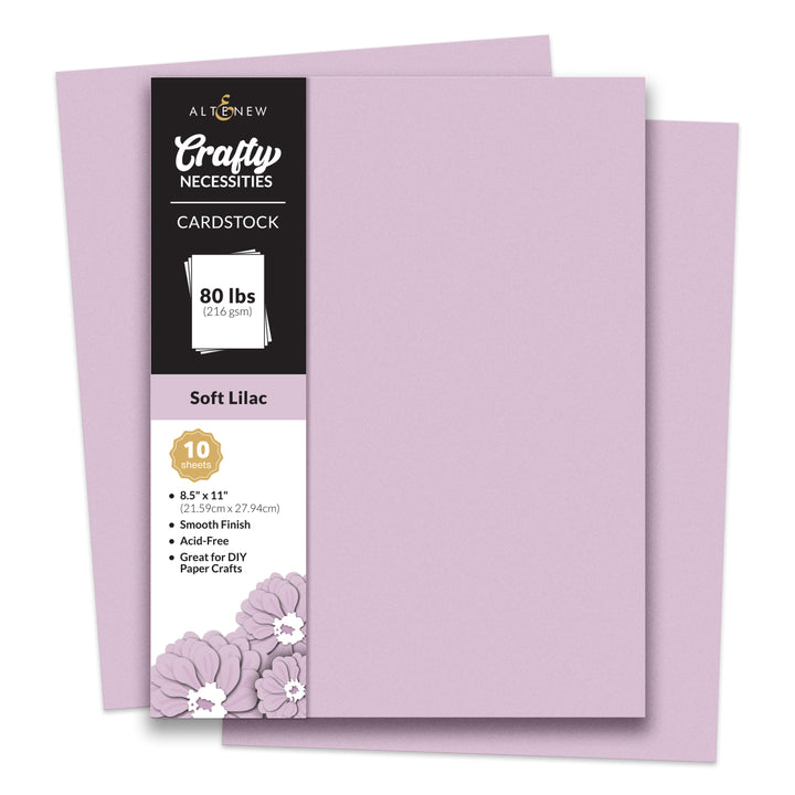 Altenew Soft Lilac Cardstock 8.5" x 11" - 10 sheets