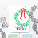 Pinkfresh Studio Tied with Cheer die & stencil bundle
