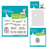 Lawn Fawn Cheesy Christmas Add-on Stamp, Die & Stencil Bundle