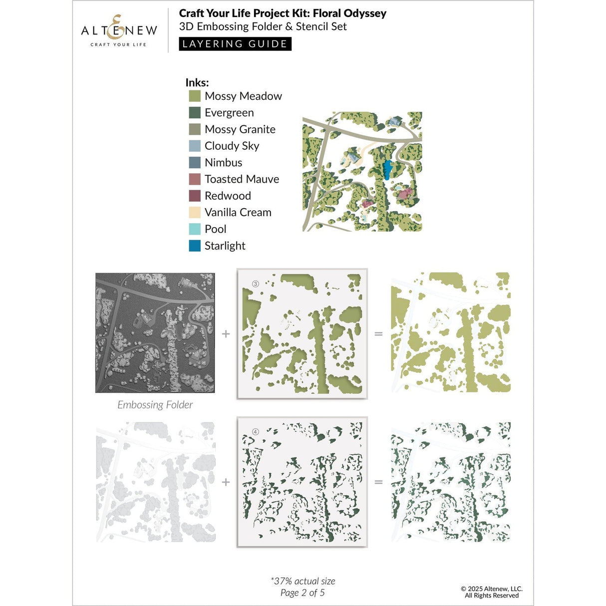 Altenew Craft Your Life Project Kit: Floral Odyssey & Add-on Die Bundle