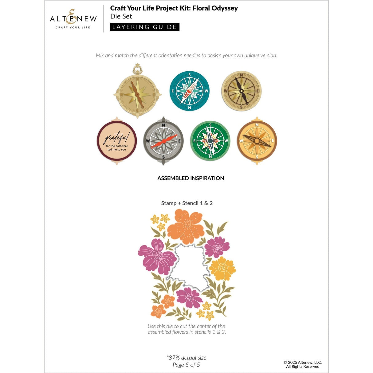 Altenew Craft Your Life Project Kit: Floral Odyssey & Add-on Die Bundle
