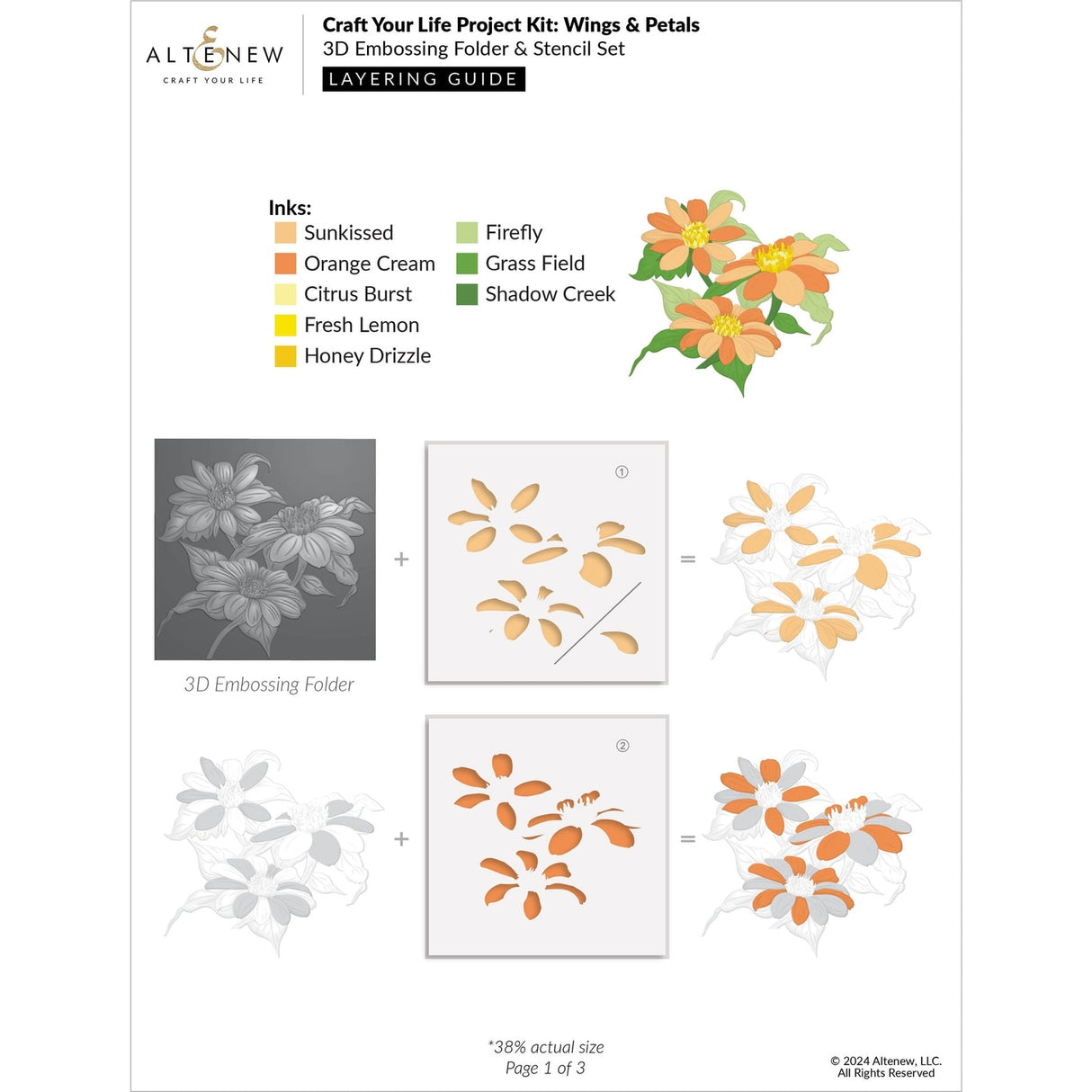 Altenew Craft Your Life Project Kit: Wings & Petals