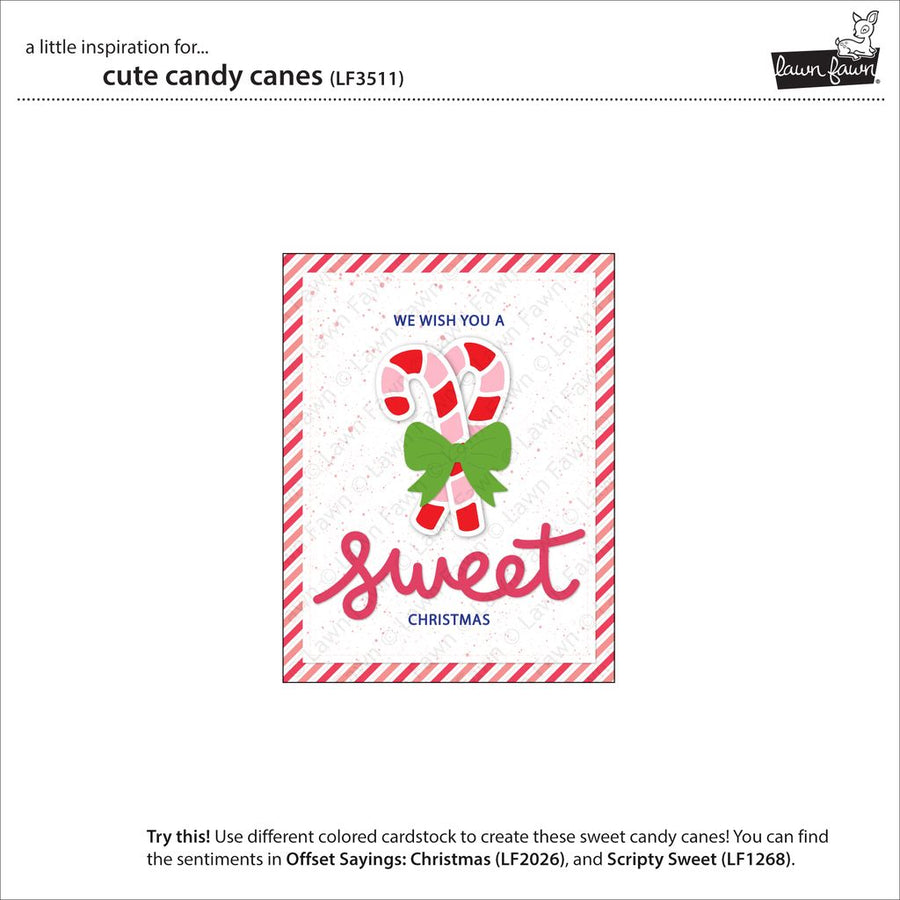 Lawn Fawn Cute Candy Canes