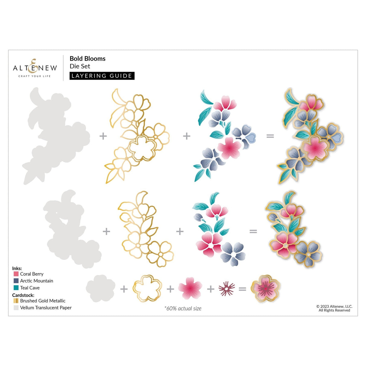 Altenew Bold Blooms Die Set