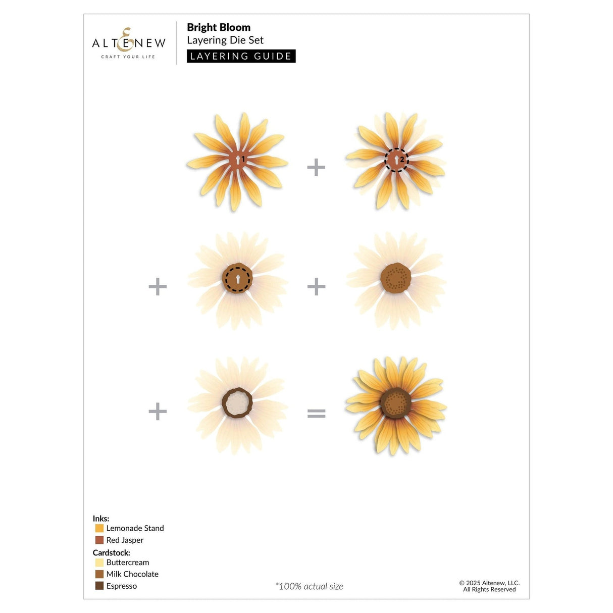 Altenew Bright Bloom Layering Die Set