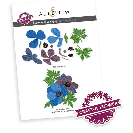 Altenew Craft-a-Flower: Anemone Blue Poppy Layering Die Set