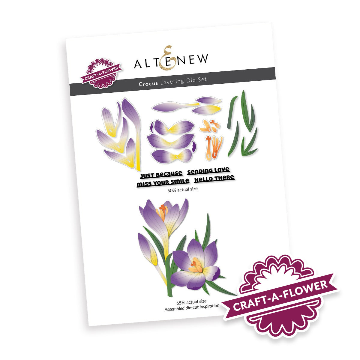 Altenew Craft-a-Flower: Crocus Layering Die Set