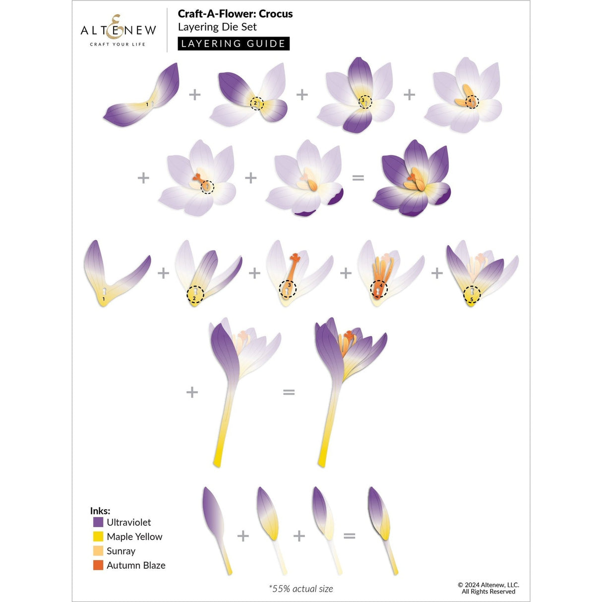 Altenew Craft-a-Flower: Crocus Layering Die Set