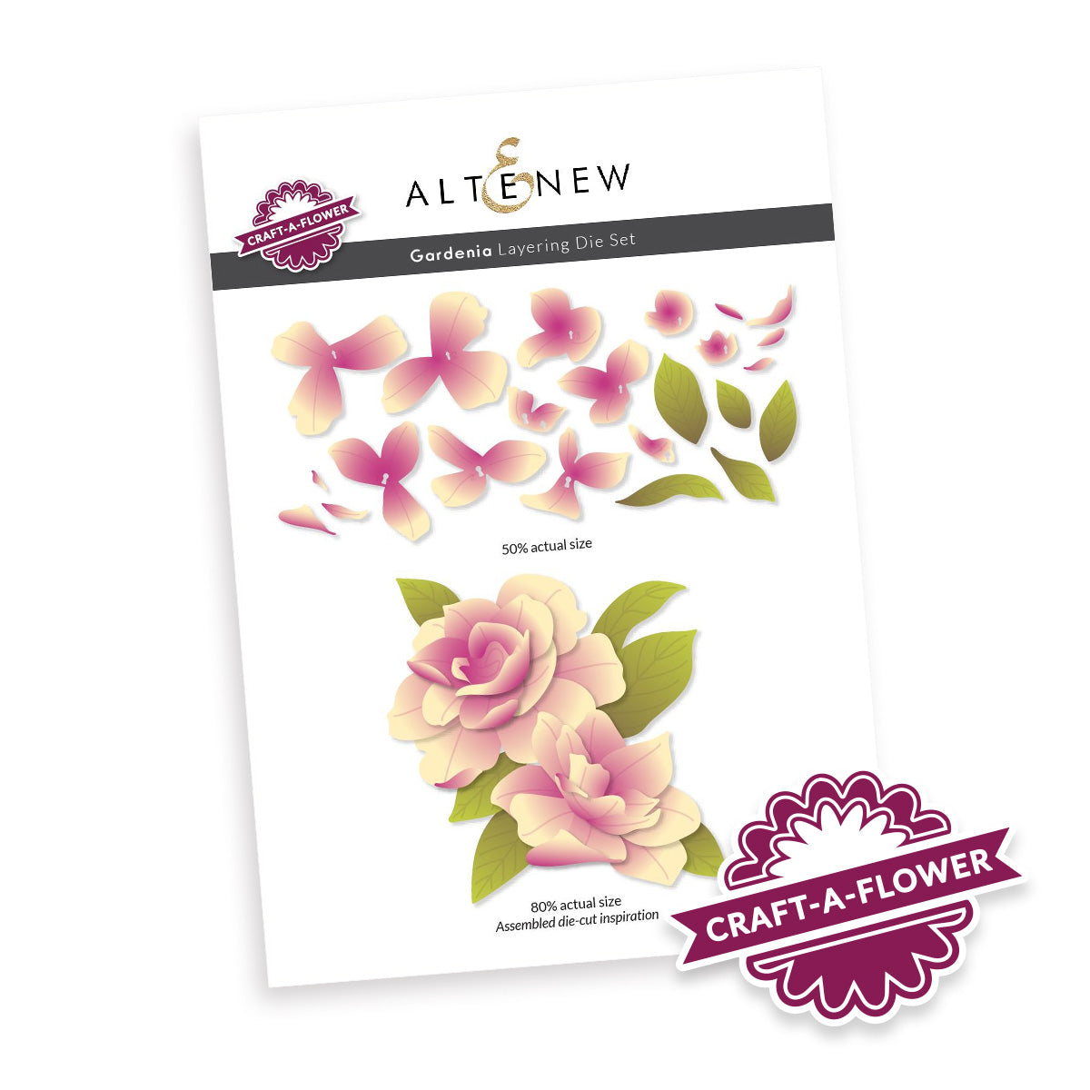 Altenew Craft-A-Flower: Gardenia Layering Die Set