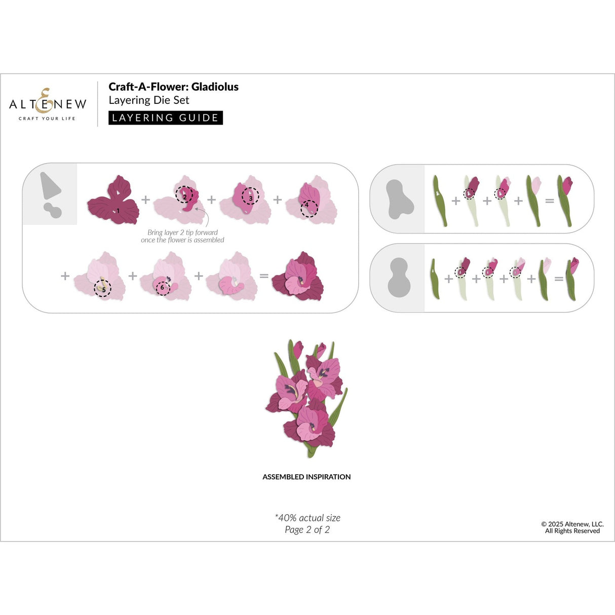 Altenew Craft-A-Flower: Gladiolus Layering Die Set
