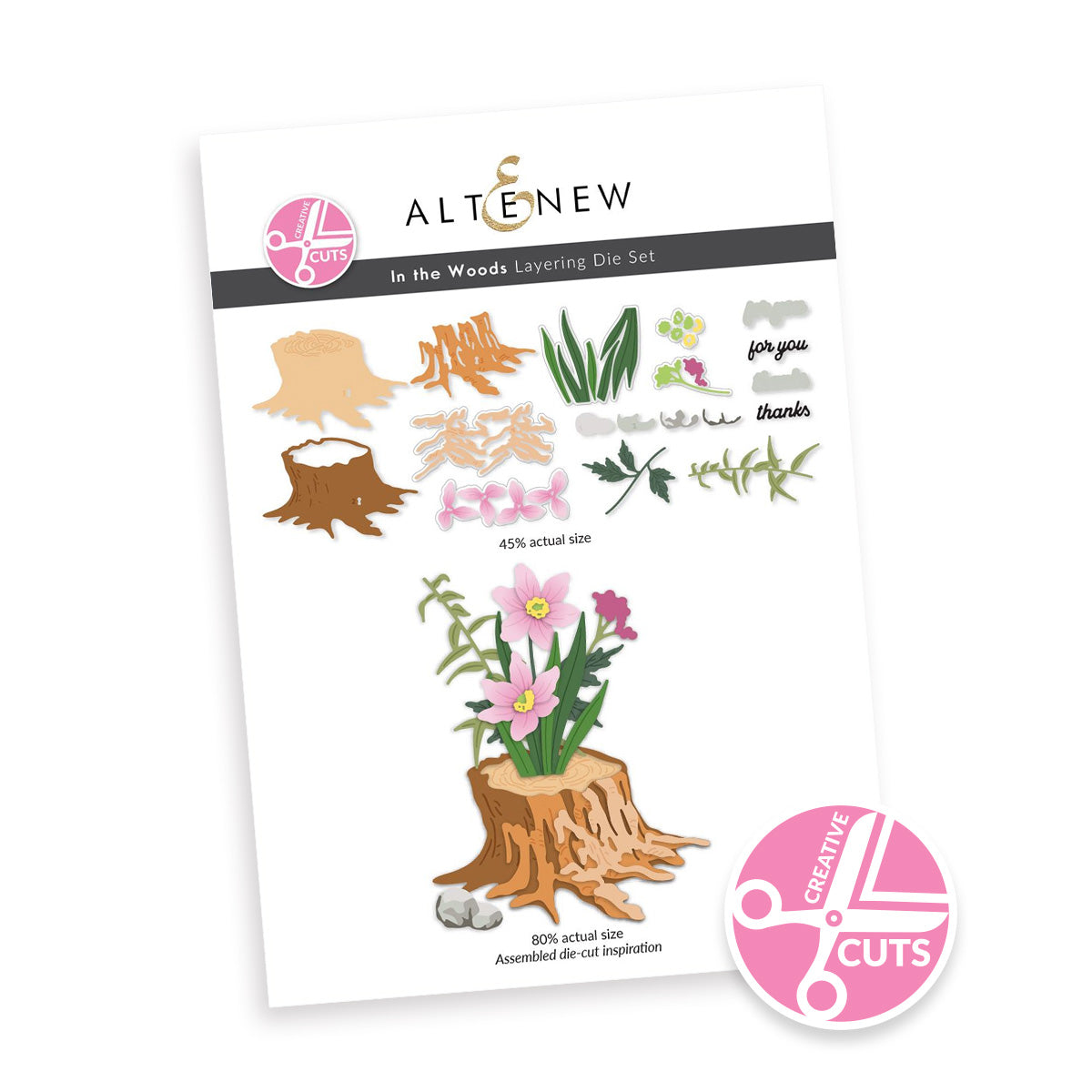 Altenew Creative Cuts: In the Woods Layering Die Set