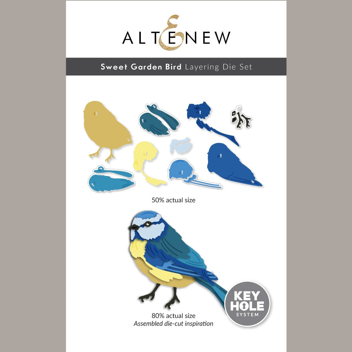 Altenew Sweet Garden Bird Layering Die Set