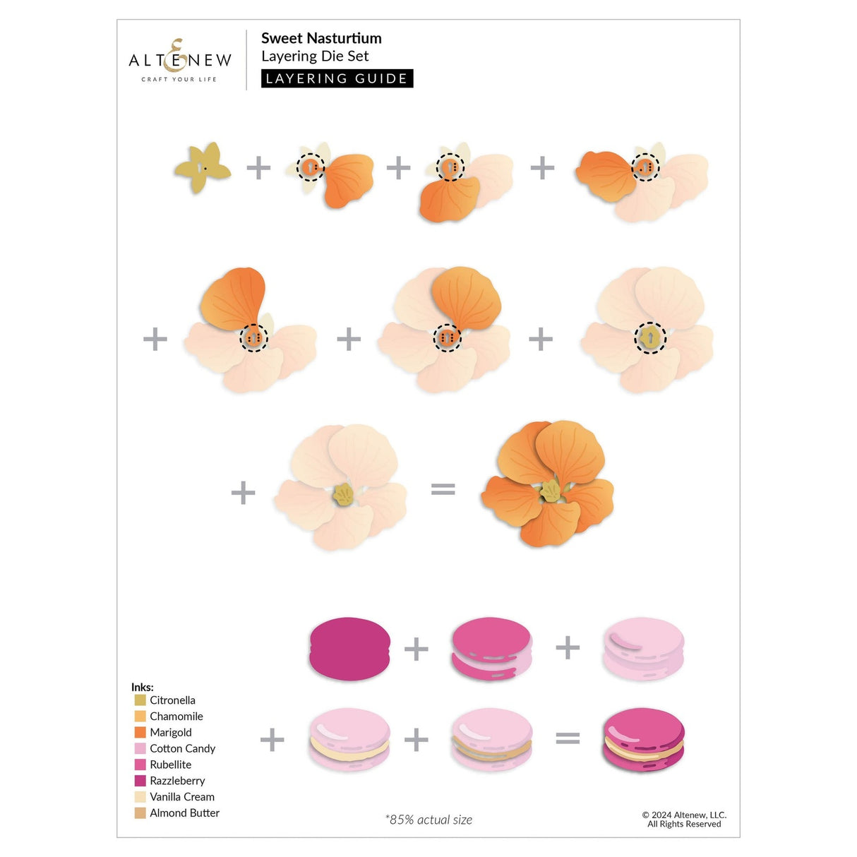 Altenew Sweet Nasturtium Layering Die Set