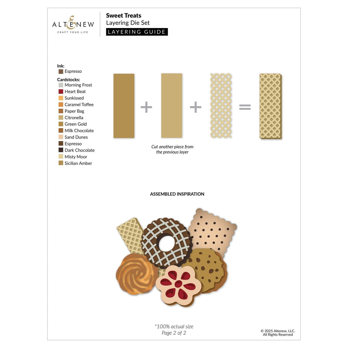Altenew Sweet Treats Layering Die Set