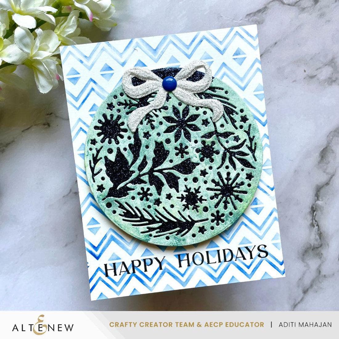Altenew Zero-Waste: Ornamental Winter Pattern Die