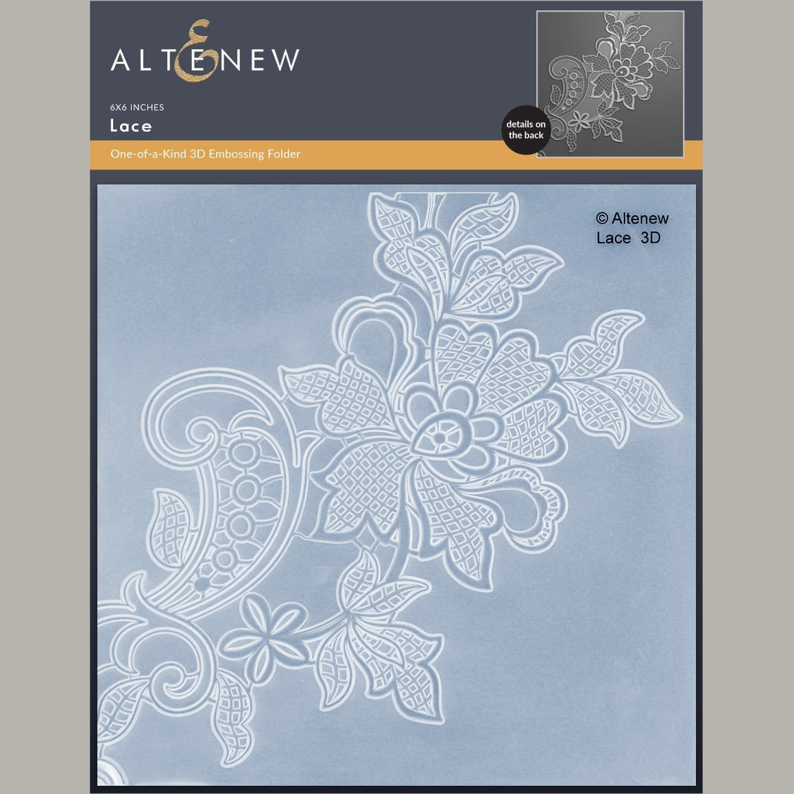 Altenew Lace 3D Embossing Folder