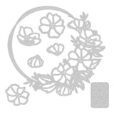 Sizzix Thinlits Die Set 7PK Floral Round by Lisa Jones