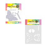 Waffle Flower Butterfly Focal Die & Stencil Bundle