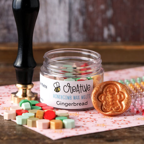 Honey Bee Gingerbread Man Wax Stamper