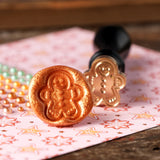 Honey Bee Gingerbread Man Wax Stamper