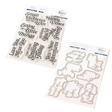 Pinkfresh Studio Happy Vibes Stamp & Die Set Bundle