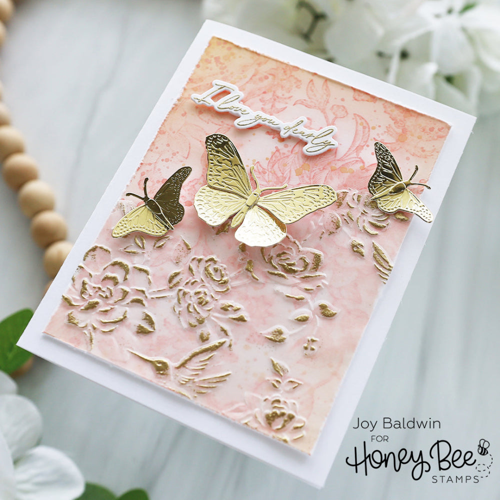 Honey Bee Stamps Chinoiserie - 3D Embossing Folder