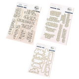 Pinkfresh Studio Here for You Sentiments Stamp, Die & Press Plate Bundle