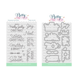 Pretty Pink Posh Winter Greetings Stamp & Die Bundle