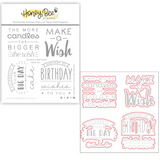 Honey Bee Big Bold Birthday 4 x 4 Stamp & Die Set Bundle