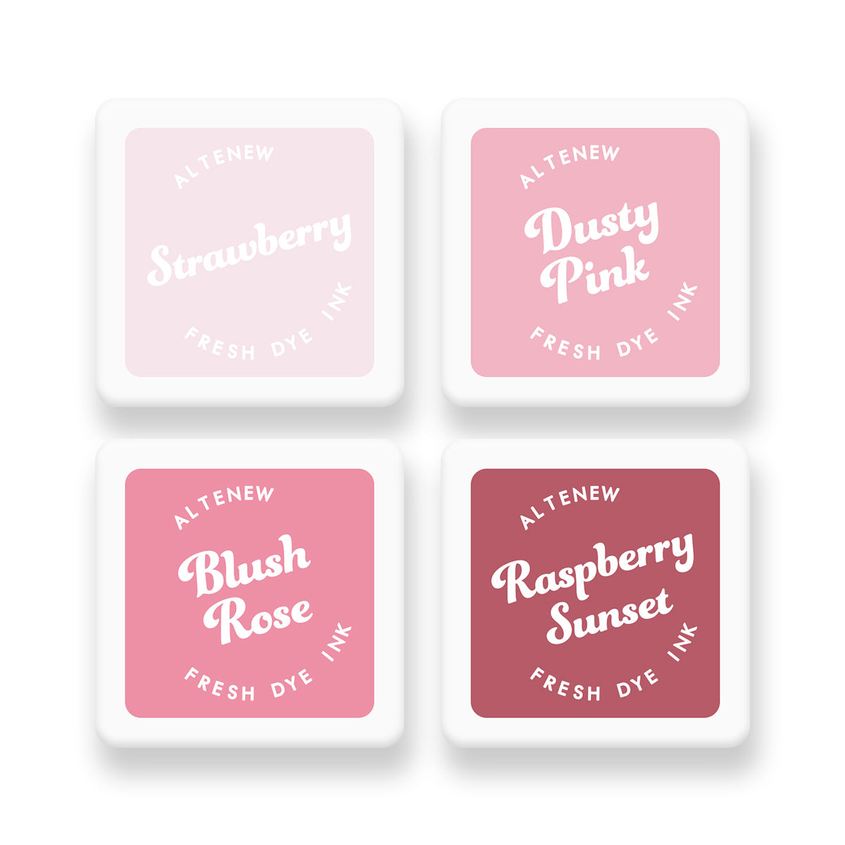 Altenew Blushberry Bliss Fresh Dye Ink Mini Cube Set